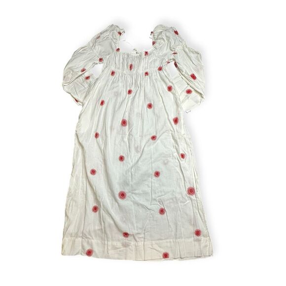 FREE PEOPLE Women’s White Emory Embroidered Boho Midi Dress Size Small - Picture 8 of 8